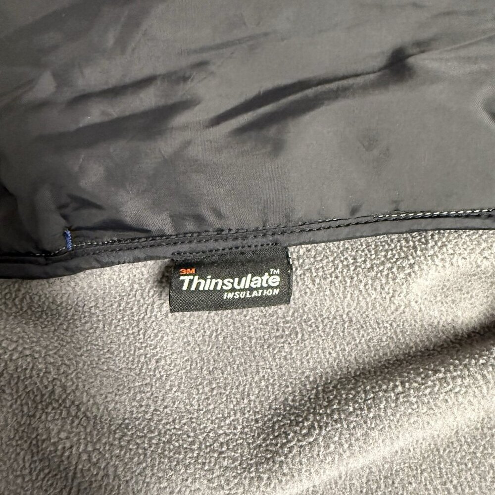 DULUTH TRADING CO JACKET WOMENS L THINSULATE GRAY BLUE QUILTED FLEECE OUTDOORS - Picture 8 of 10